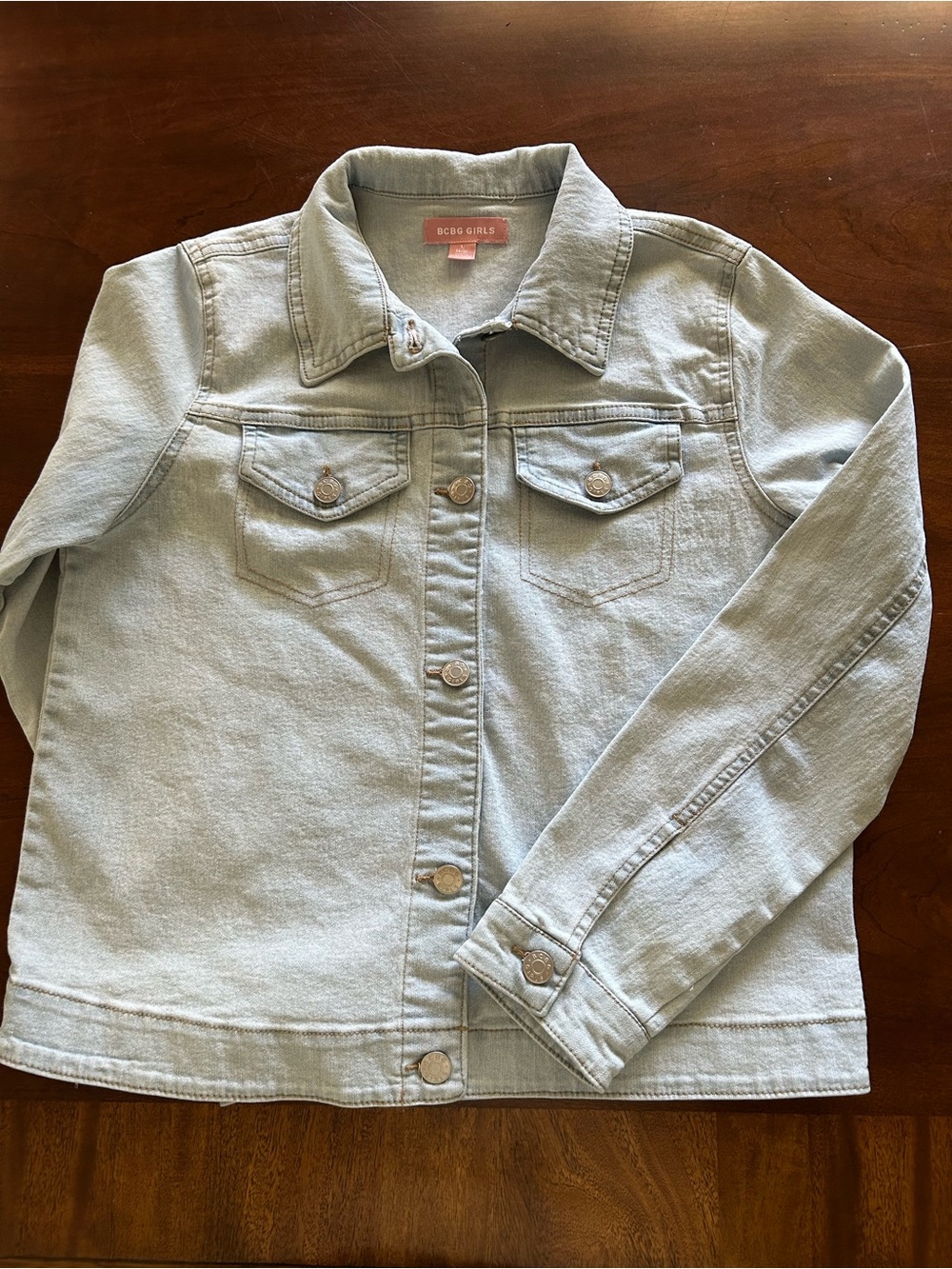 BCBG Girls Light Wash Denim Jacket